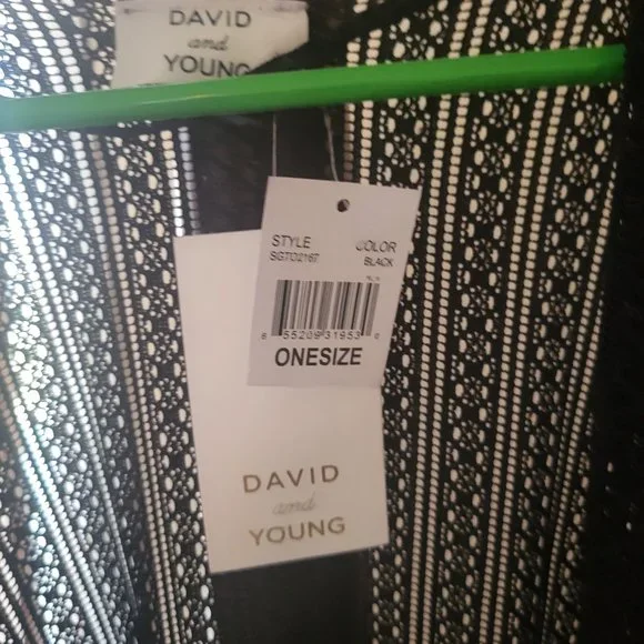 BNWT David and Young Black Cover Up-One Size - Picture 3 of 4